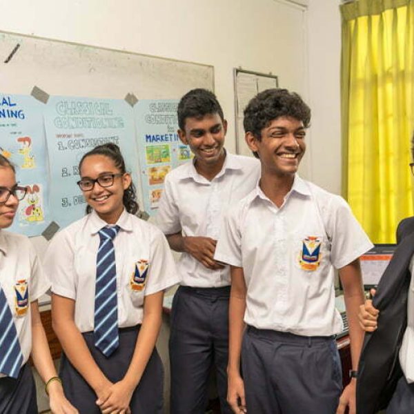 Photograph taken of the Students of Stafford International School in Sri Lanka